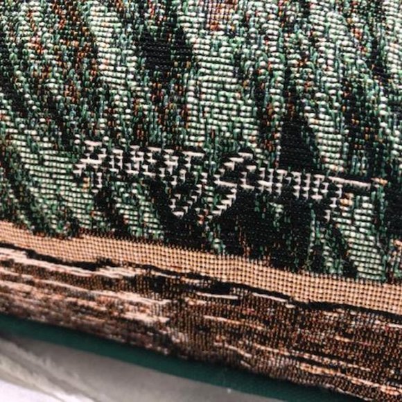 NWT - Vintage - Deer Designed Woven Tapestry Pillow by Robert Schmidt - Rare - Picture 4 of 10